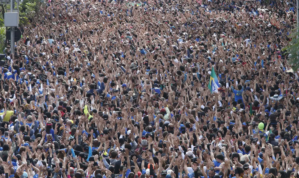 Lula disse ter orgulho de ter sancionado a lei que criou o Dia Nacional da Marcha para Jesus, em 2009, no segundo mandato como presidente | Paulo Pinto/Agência Brasil