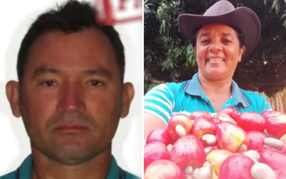Criminoso Sidronio Alves de Lima e vítima Neurice Araujo Torres Lima. Foto: Reprodução/Polícia Civil e Redes Sociais