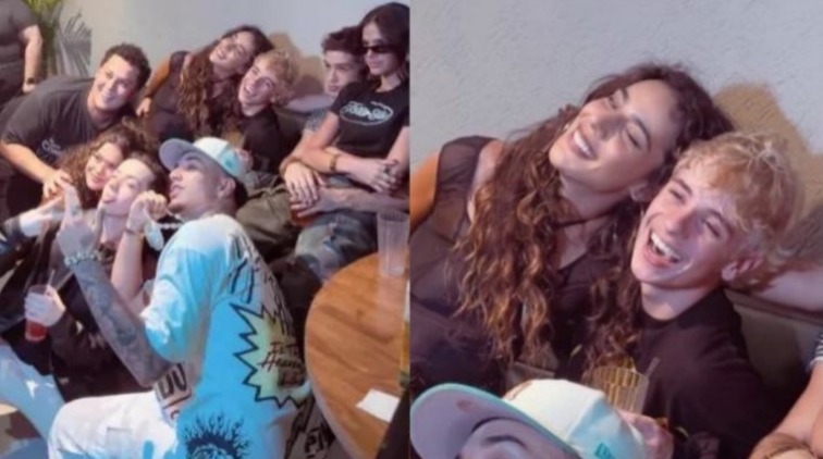 Marina Sena é vista em clima de romance com Juliano Floss