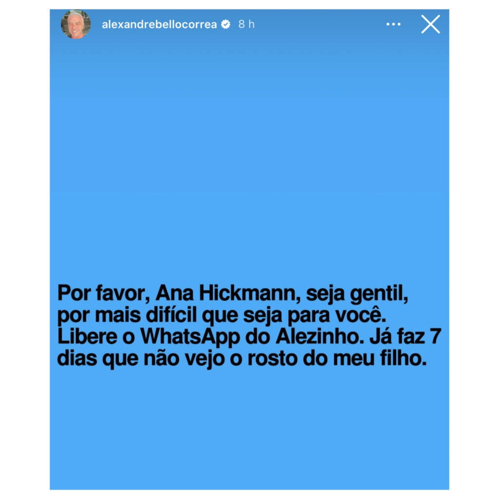 Ana Hickmann e Alexandre Correa batem boca e trocam farpas
