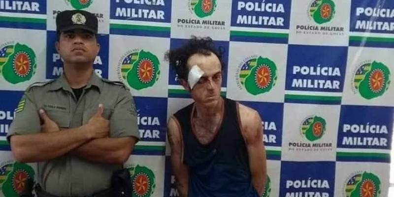 Uilker Alves é preso pela Polícia Militar (Foto: Divulgação/PM) 