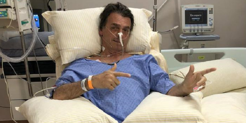 Candidato à Presidência da República, Jair Bolsonaro (PSL) (Foto: Reprodução) Bolsonaro segue estável e internado no Hospital Albert Einstein