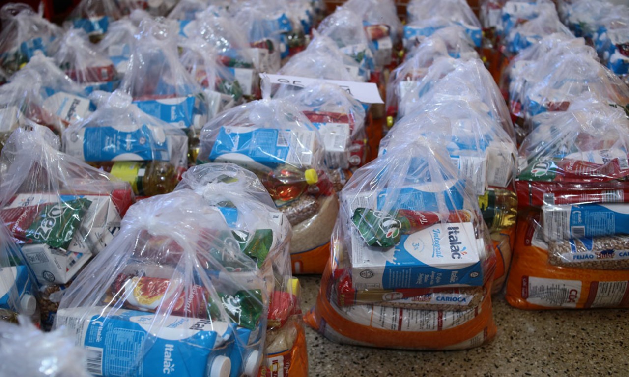 Donativos serão entregues à Secretaria de Assistência Social; alimentos são destinados a famílias de Aparecida mais impactadas pela crise da Covid-19 | Foto: Divulgação