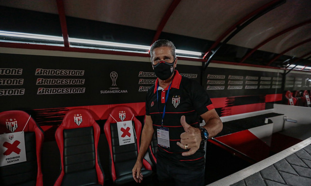 Treinador avaliou a nona vitória do Atlético, em dez jogos, na primeira fase do Goianão e deu suas primeiras palavras sobre o clássico nas quartas | Foto: Bruno Corsino/ACG