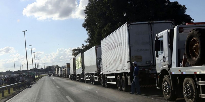 A manifestação dos caminhoneiros é feita de forma independente, sem contar com o apoio do Sindicato 