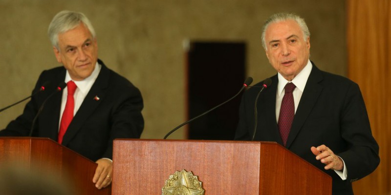 Presidente Temer viajou para o Chile a fim de buscar parcerias comerciais (Foto: José Cruz/ Agência Brasil) 