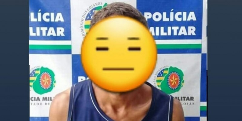 Cláudio da Silva Rodrigues foi preso pela PM suspeito de furtar objetos de igreja (Foto: Divulgação/Polícia Militar) 