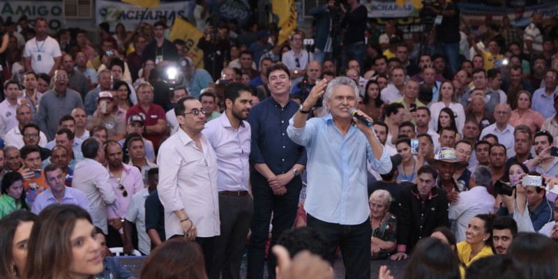 Caiado diz que o momento é histórico e sinalizada a mudança de um ciclo político em Goiás (Cristiano Borges)