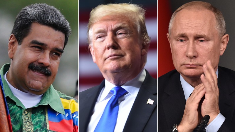 Nicolás Maduro, Donald Trump e Vladimir Putin enviaram mensagens a Bolsonaro (Foto: Reprodução)