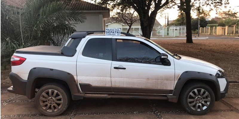Veículo foi apreendido por agentes da Gepatri, nesta quarta-feira (Foto: Divulgação) 