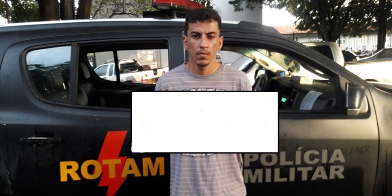 Jovem é preso suspeito de participar de duplo homicídio na Capital (Foto: Divulgação/Rotam) 