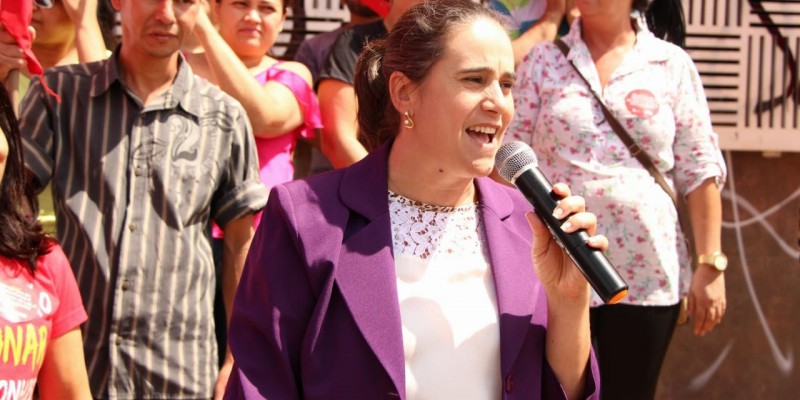 “Enquanto primeira mulher governadora de Goiás irei fazer um governo participativo", diz Kátia Maria (Foto: Divulgação)