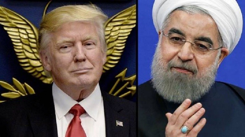 Donald Trump, presidente dos EUA e Hassan Rohani, presidante do Irã, trocam farpas. (Foto: Reprodução Internet) 