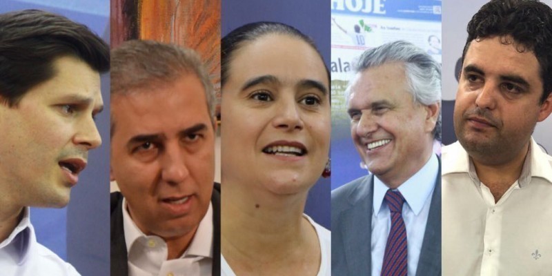 Candidatos ao governo de Goiás cumprem agenda de campanha nesta sexta-feira (05) (Foto: Montagem)