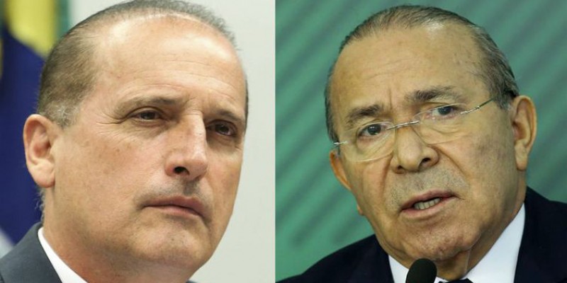  Os coordenadores da transição, Onyx Lorenzoni e Eliseu Padilha (Foto: Montagem/Agência Brasil) 