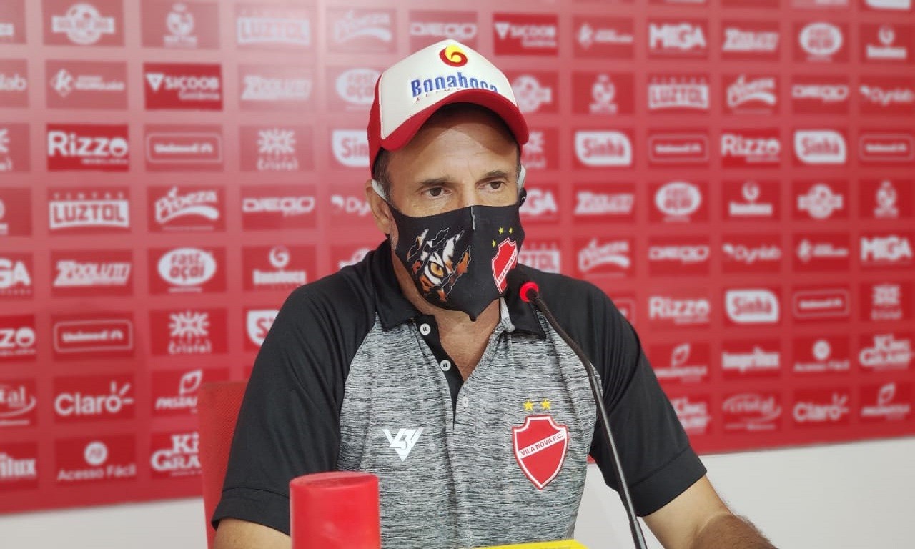 O treinador colorado prega respeito ao Bahia, próximo adversário do Tigre na Copa do Brasil | Foto: Núbia Alves/Vila Nova FC
