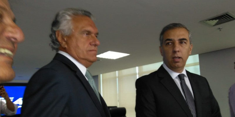 Caiado e José Eliton se reúnem para discutir transição (Foto: Venceslau Pimentel) 