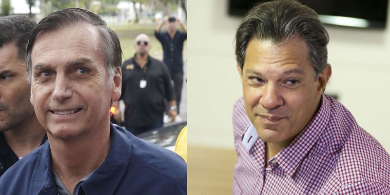 Datafolha: Bolsonaro tem 56% dos votos válidos e Haddad, 44% (Foto: Divulgação) 