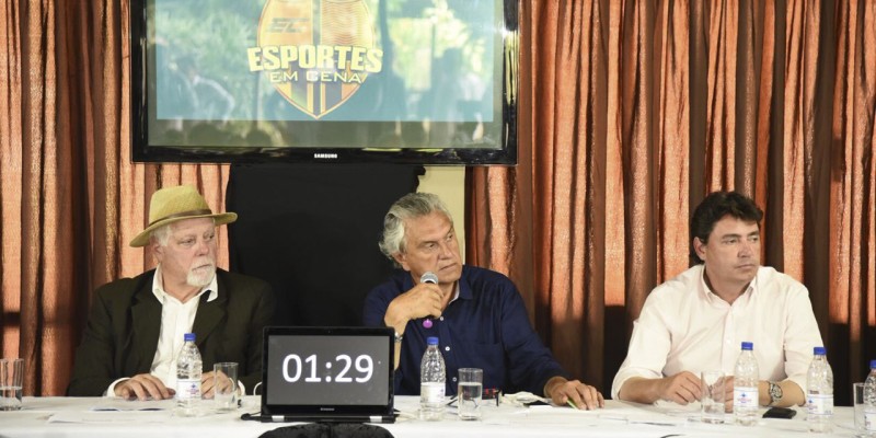 Para Caiado, integrar o esporte com mais ênfase na rede estadual concorda com a proposta de um governo focado no cidadão (Junior Guimarães) Para Caiado, integrar o esporte com mais ênfase na rede estadual concorda com a proposta de um governo focado no cidadão (Junior Guimarães)