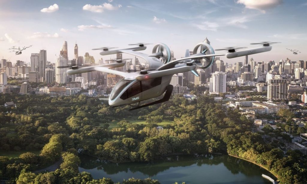 Imagem Ilustrando a Notícia: Embraer apresenta protótipo de carro voador elétrico em São Paulo