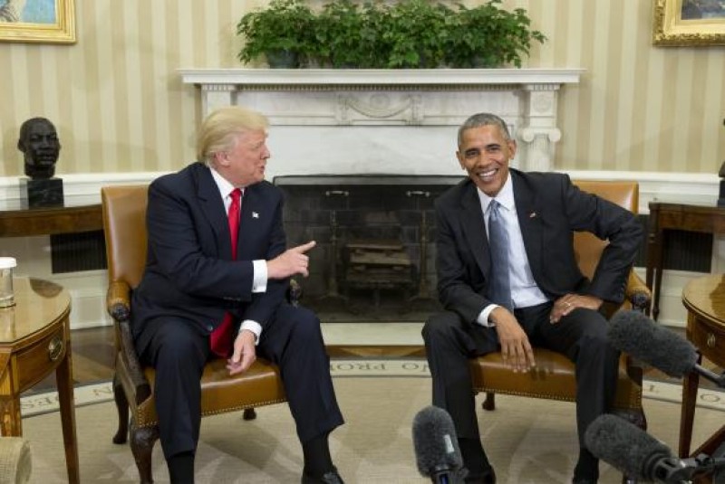 Imagem Ilustrando a Notícia: Obama e Trump se encontram na Casa Branca e iniciam transição de poder