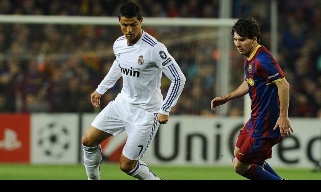 Imagem Ilustrando a Notícia: Sorteio coloca frente à frente Cristiano Ronaldo e Messi na fase de grupos