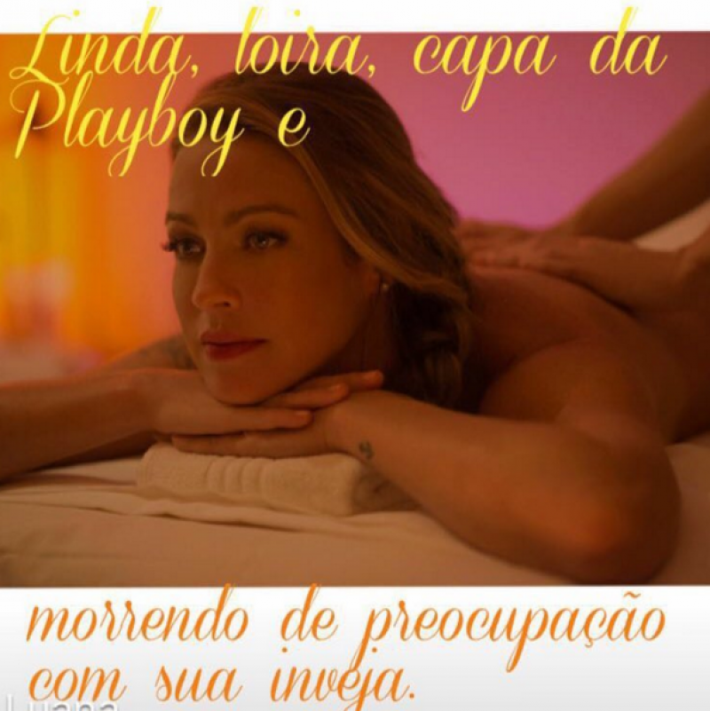 Imagem Ilustrando a Notícia: Luana Piovani rebate seguidora após insinuações de photoshop em fotos da Playboy