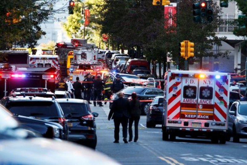Imagem Ilustrando a Notícia: Atentado em Nova York deixa oito mortos