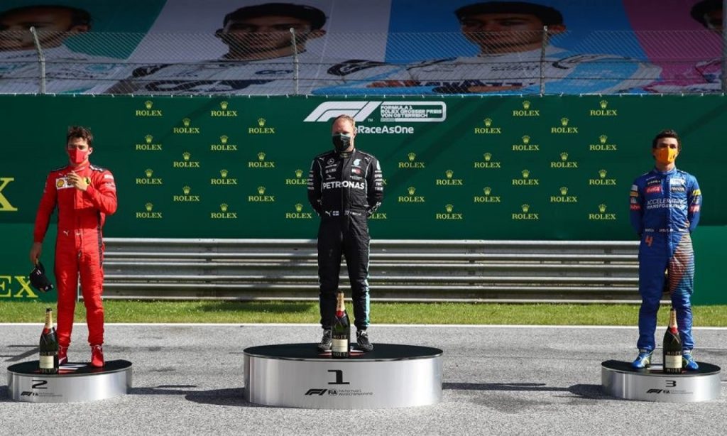 Imagem Ilustrando a Notícia: Na abertura da temporada, Bottas vence o GP da Áustria
