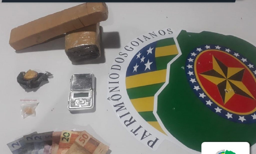 Imagem Ilustrando a Notícia: PM prende suspeito de tráfico de drogas em Goiânia