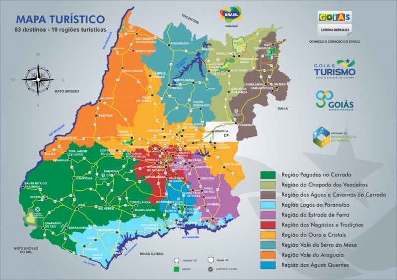 Imagem Ilustrando a Notícia: Goiás ganha novo mapa Turístico