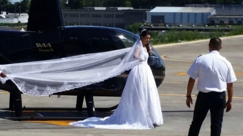Imagem Ilustrando a Notícia: Perícia investiga queda de helicóptero que matou noiva minutos antes do casamento