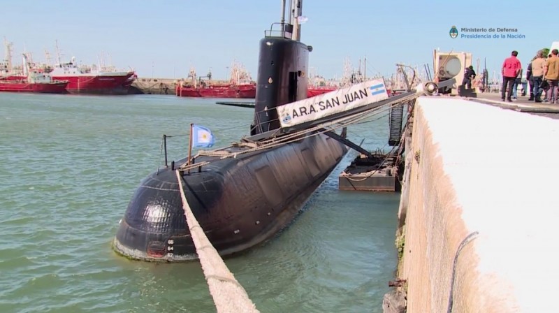 Imagem Ilustrando a Notícia: Submarino com 44 tripulantes a bordo desaparece