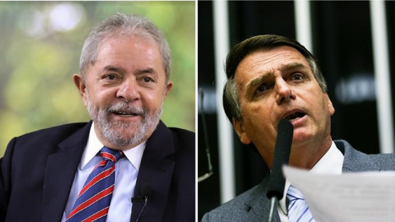 Imagem Ilustrando a Notícia: Eleições 2018: Bolsonaro empata com Lula em Goiás
