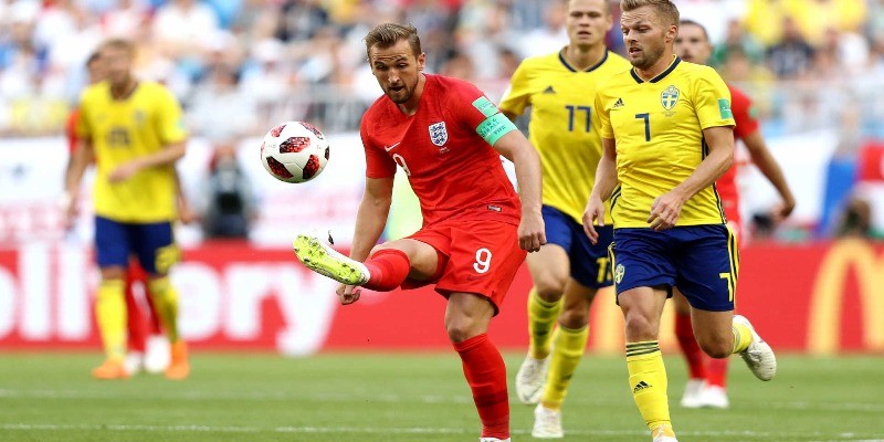 Imagem Ilustrando a Notícia: Inglaterra vence a Suécia, convence e vai às semifinais