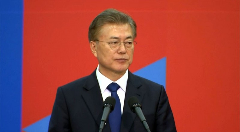 Imagem Ilustrando a Notícia: Presidente da Coreia do  Sul não descarta conflito