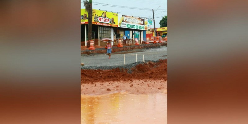 Imagem Ilustrando a Notícia: Construção do BRT causa prejuízos ao comércio de Goiânia