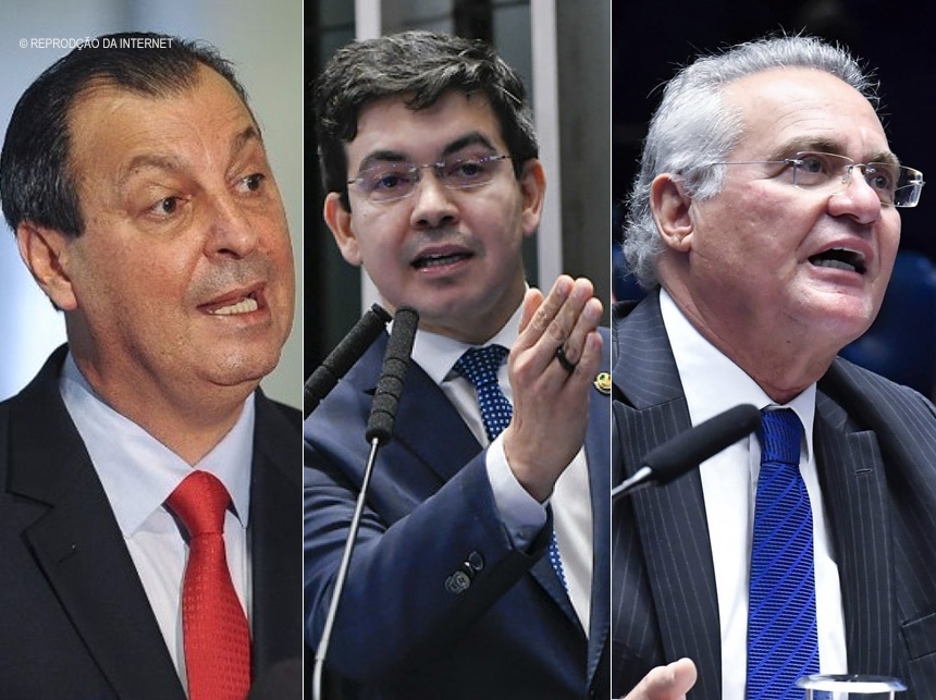 Imagem Ilustrando a Notícia: CPI: senadores elegem Aziz presidente, Randolfe vice e Renan é indicado como relator