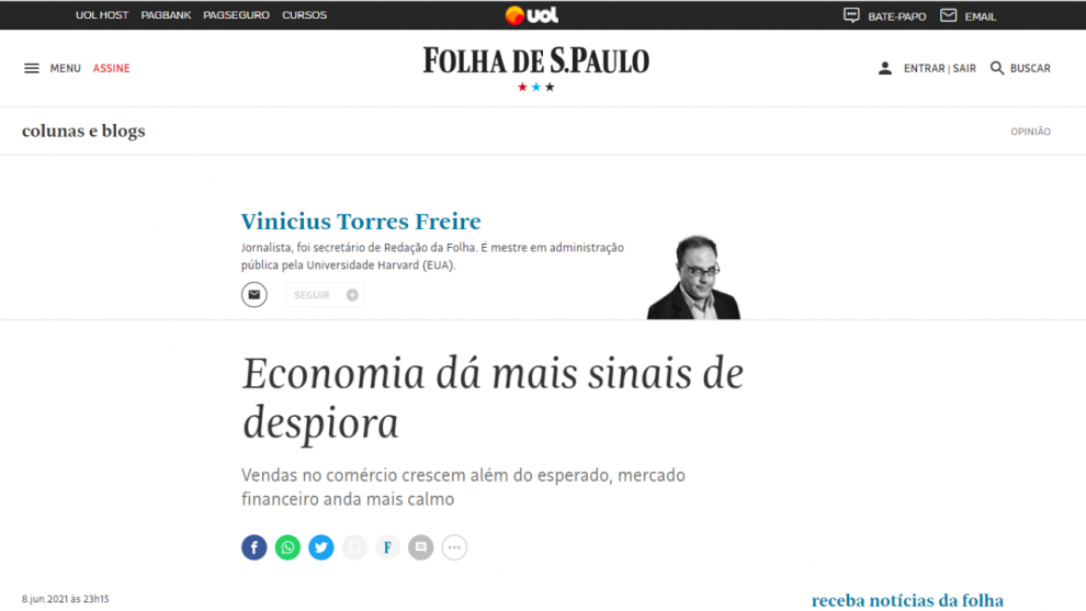 Imagem Ilustrando a Notícia: Ignorando o decoro, Secom ironiza matéria da Folha de S. Paulo