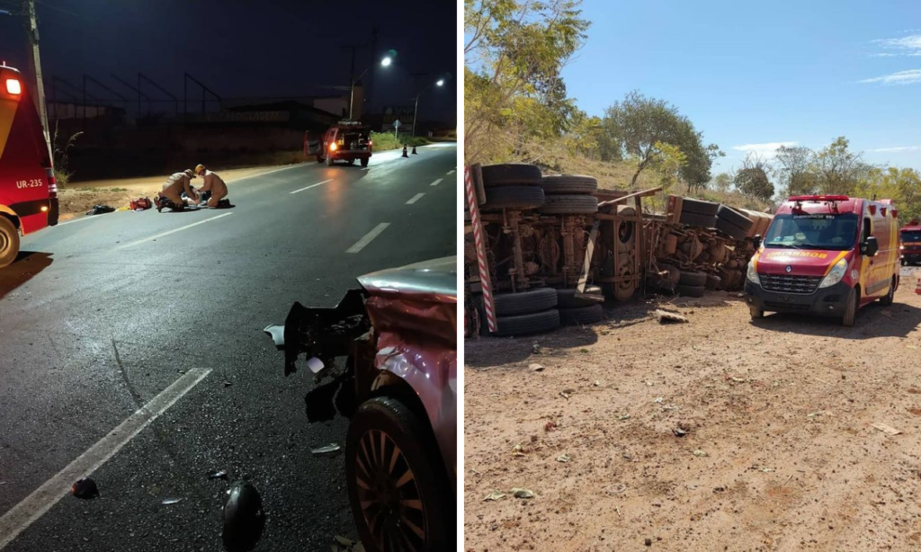 Imagem Ilustrando a Notícia: Em 24h, dois acidentes graves são registrados nas rodovias de Goiás