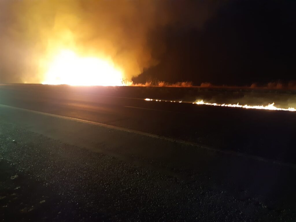 Imagem Ilustrando a Notícia: Produtor rural é preso suspeito de incendiar mata às margens  da BR-153