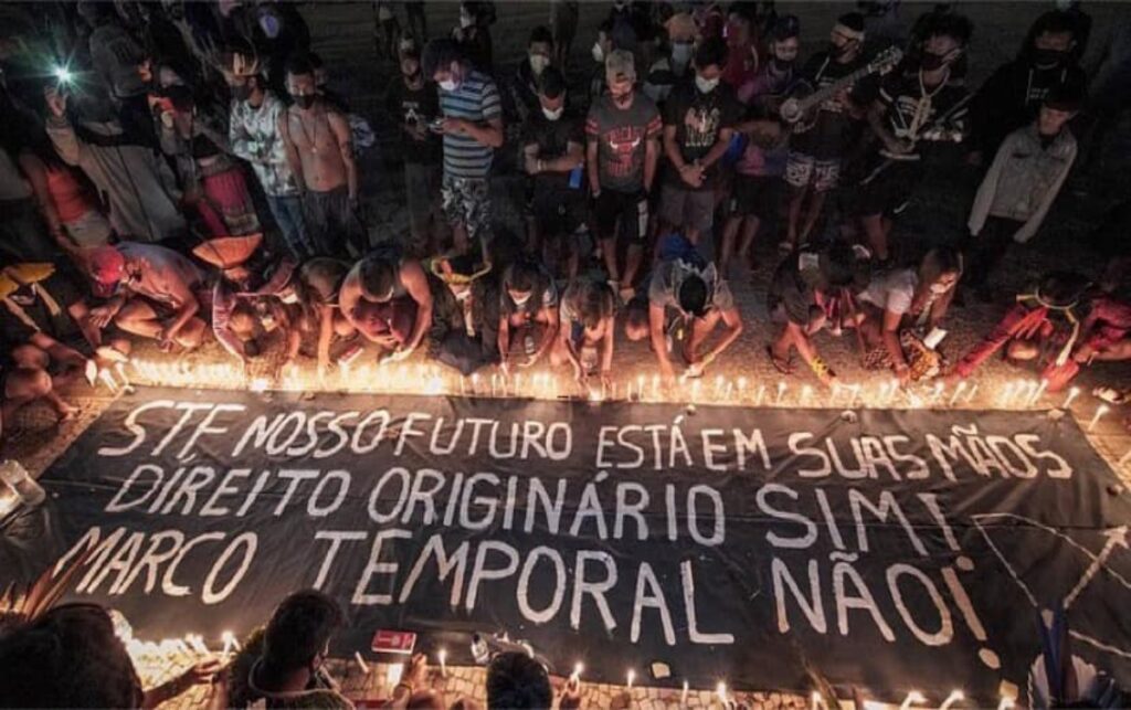 Imagem Ilustrando a Notícia: Em meio a protestos, Supremo define hoje marco temporal das terras indígenas