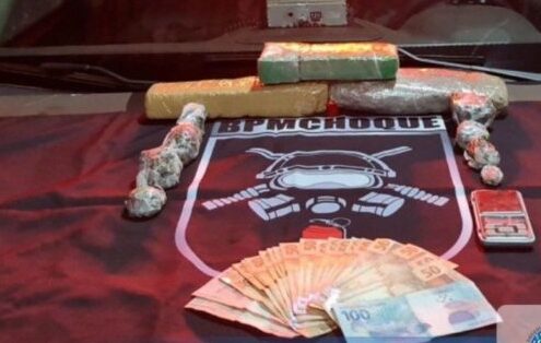Imagem Ilustrando a Notícia: Batalhão de Choque da PM prende suspeito de tráfico de drogas