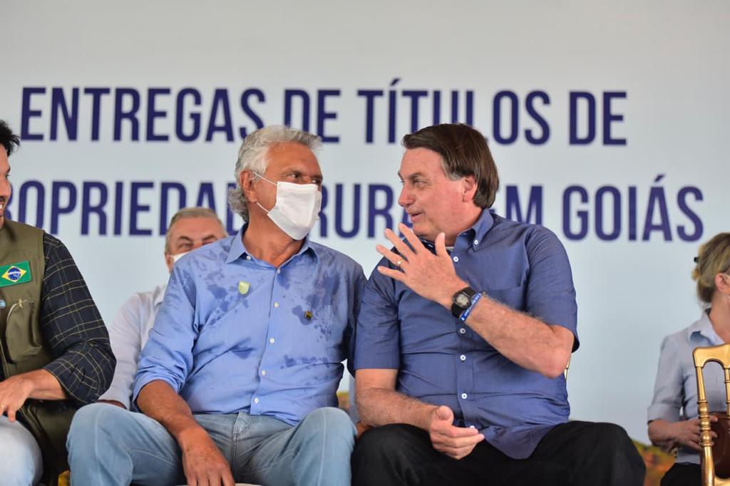 Imagem Ilustrando a Notícia: Bolsonaro e Caiado devem se encontrar por 2 vezes em Brasília