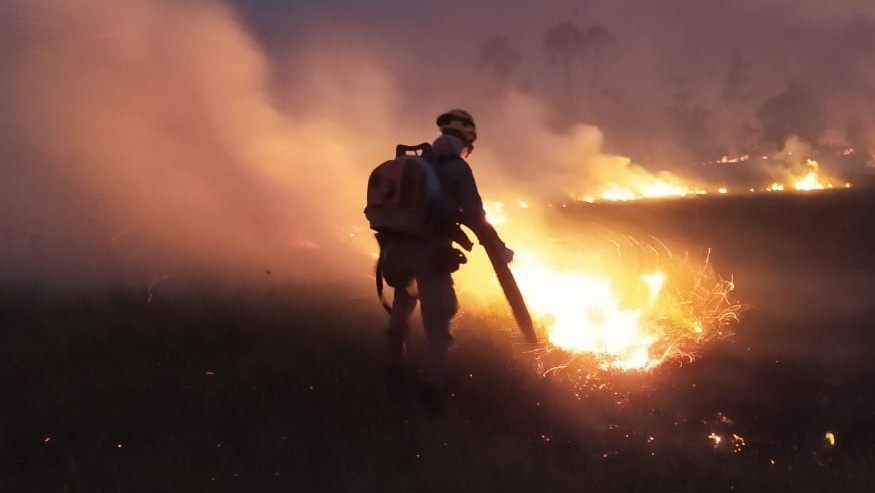 Imagem Ilustrando a Notícia: Novos incêndios atingem Parque Terra Ronca e região das Chácaras das Bananeiras, em Goiás