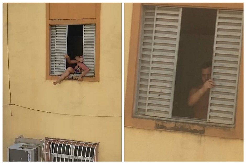 Imagem Ilustrando a Notícia: Mulher grávida tenta pular pela janela de apartamento para fugir de agressões do marido