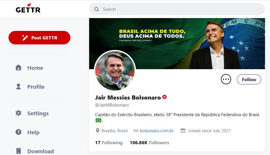 Imagem Ilustrando a Notícia: Conheça a nova rede social pró-Trump, onde Bolsonaro e filhos já criaram seus perfis