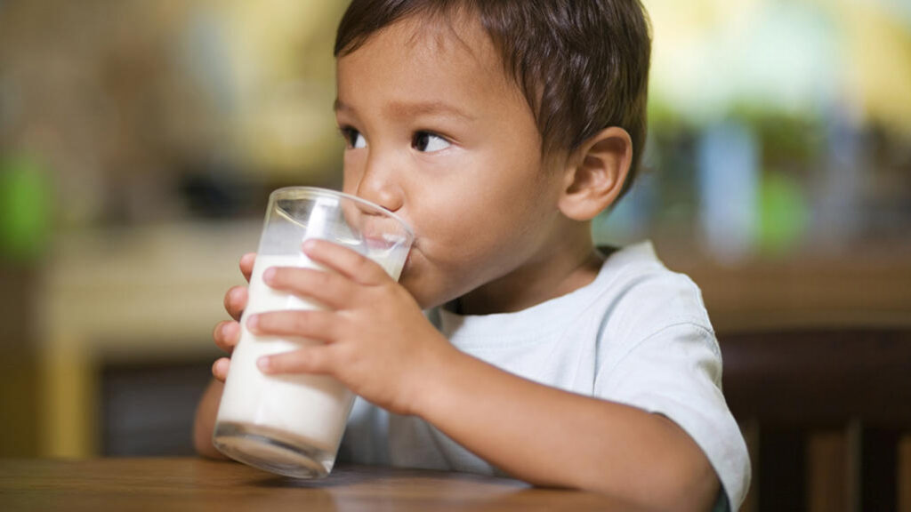 Imagem Ilustrando a Notícia: Saiba a partir de que idade é seguro oferecer leite de vaca para crianças