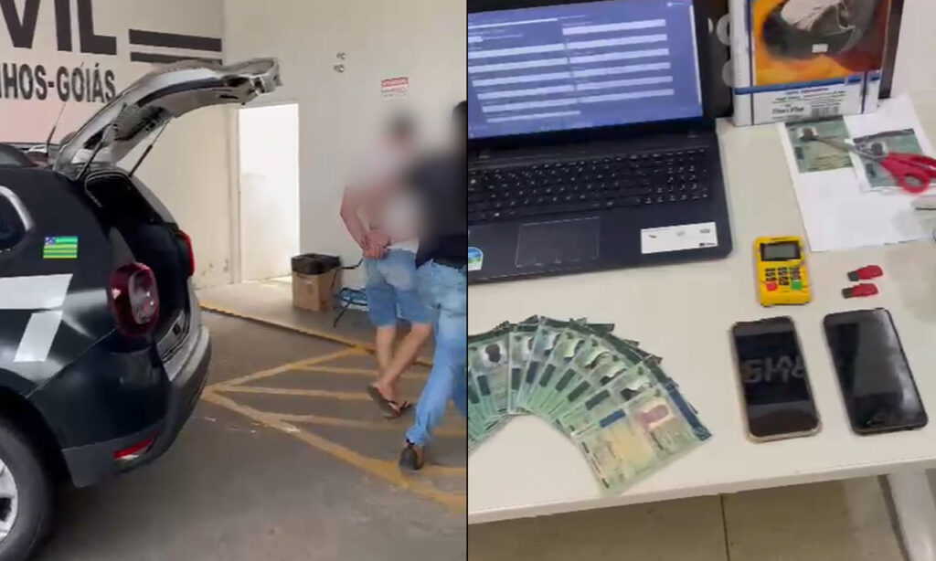 Imagem Ilustrando a Notícia: PC prende homem que mantinha central de falsificação de CNHs, em Morrinhos