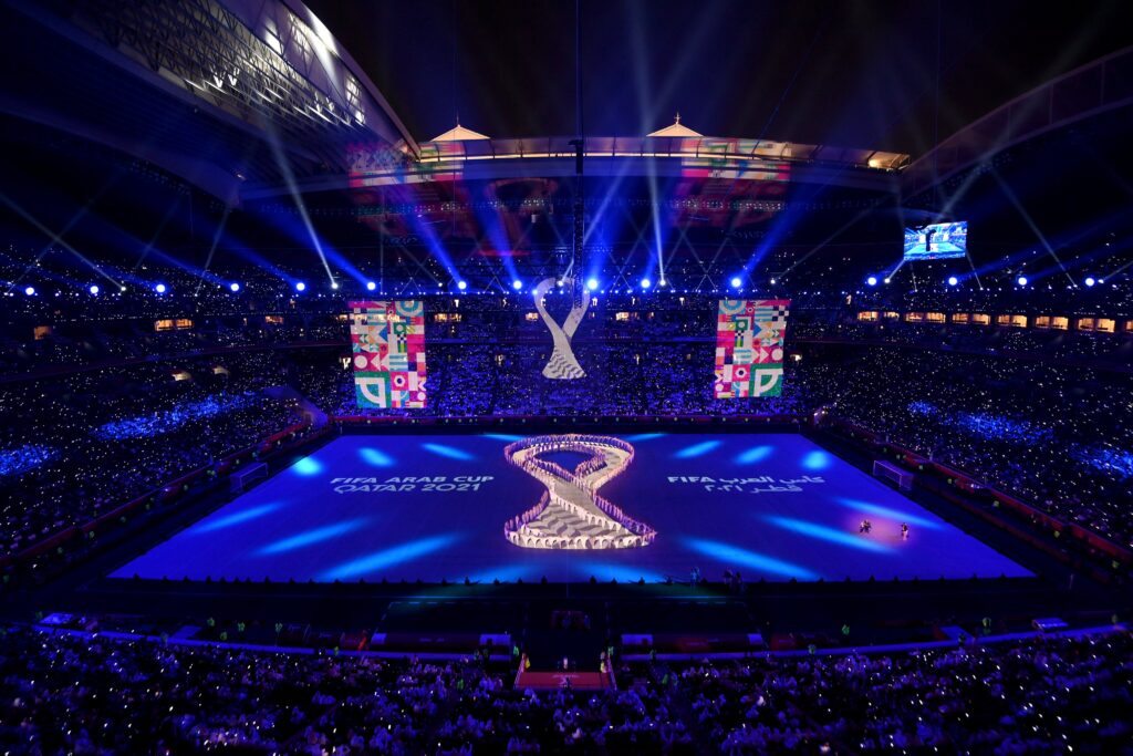 Imagem Ilustrando a Notícia: Em evento-teste, Catar inaugura estádio da abertura da Copa de 2022